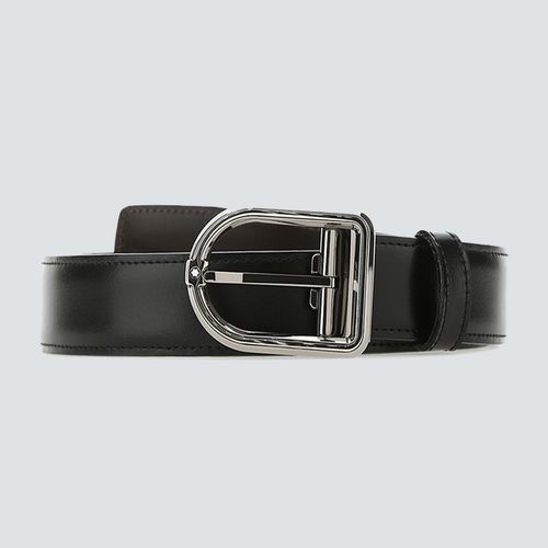 Montblanc Cinturon Reversible Piel Negro