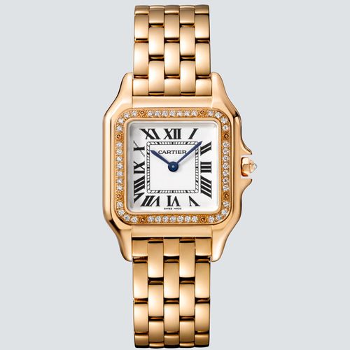 Cartier Reloj  PANTHÈRE con Diamantes en Oro Rosa 27 mm x 37 mm
