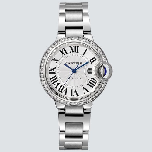 Cartier Reloj Ballon Bleu Acero y Diamantes 33mm