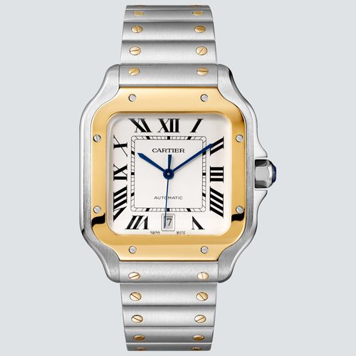 Cartier Reloj Santos de Cartier Acero y Oro Amarillo 18k 39,8 mm