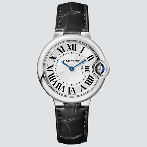 Cartier Reloj Ballon Bleu Acero con Correa de Piel 33mm