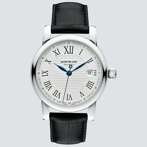 Montblanc Reloj Star Date Automatic Con Correa de Cuerol Negro 39mm