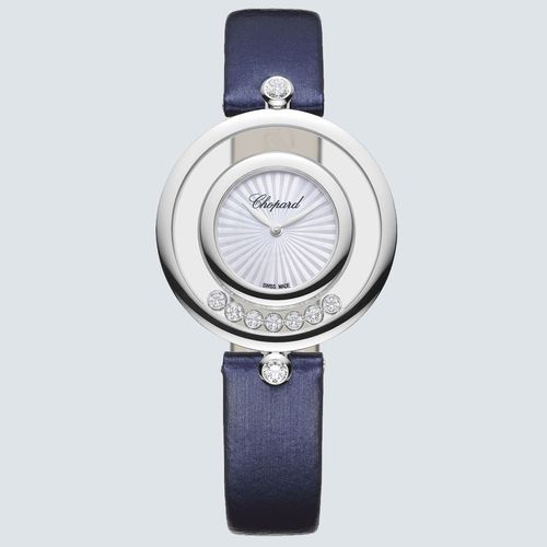 Chopard Reloj HAPPY DIAMONDS ICONS con Diamantes en Oro Blanco 18k 32mm