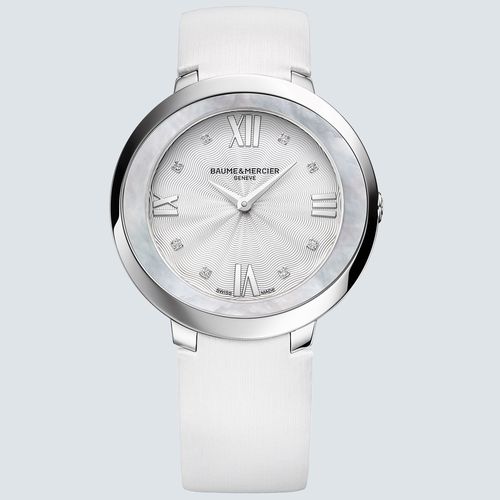 Baume & Mercier Reloj Promesse en Acero Y Madre Perla 34mm