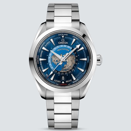 Omega Reloj Seamaster Aqua Terra 150m Co-Axial Master Chronometer GMT Worldtimer 43mm