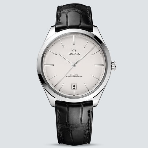 Omega Reloj De Ville Trésor Co‑Axial Master Chronometer Acero con Pulsera de piel 40mm