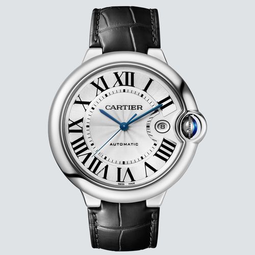 Cartier Reloj Ballon Bleu Acero y Piel Color Negro 42mm