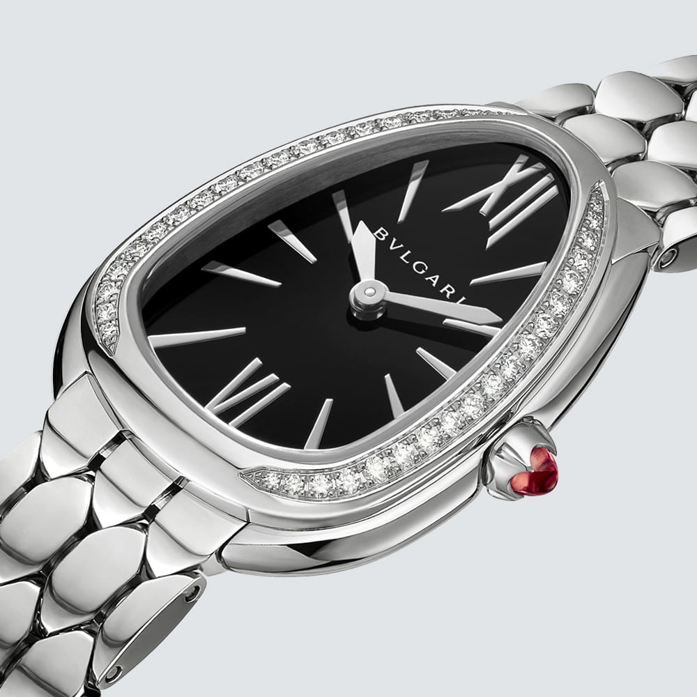 Bulgari Reloj Serpenti Seduttori Diamantes en Acero 33mm plazavendome