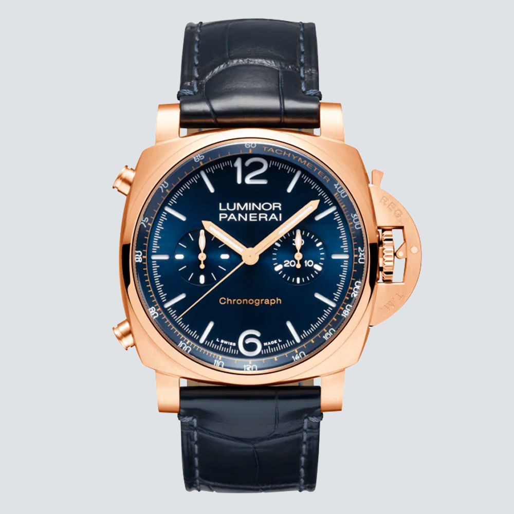 Panerai Reloj Luminor Chrono Goldtech Blu Notte 44mm plazavendome