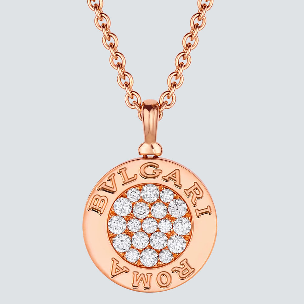 Bulgari Collar Bvlgari Bvlgari Oro Rosa Pavé Diamantes - plazavendome