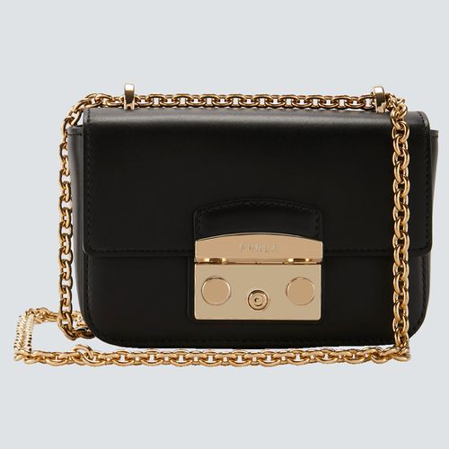 Furla Bolso Cruzado Mini Roma Metropolis Nero plazavendome