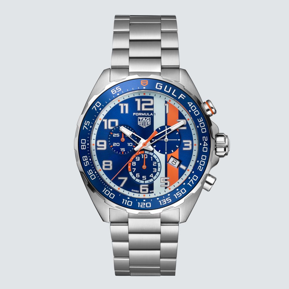 TAG Heuer Reloj Formula de Acero con Dial Azul 43 mm plazavendome