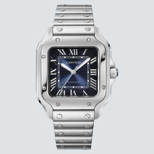 Cartier Reloj Santos Dial Azul 41.9 mm x 35.1 mm Cartier Reloj Santos Dial Azul