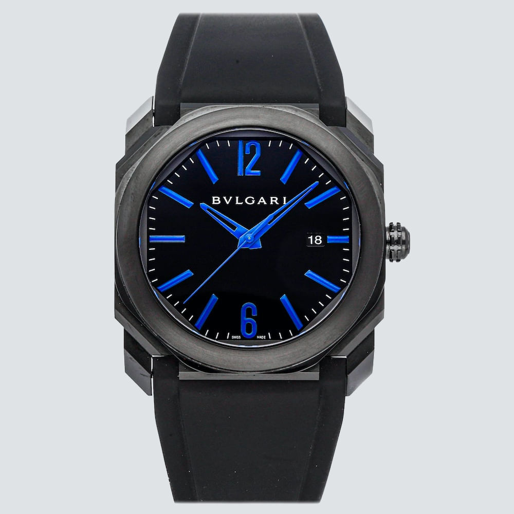 Bulgari Reloj Octo Acero Negro 41mm plazavendome
