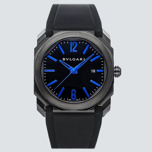 Bulgari Reloj Octo Acero Negro 41mm