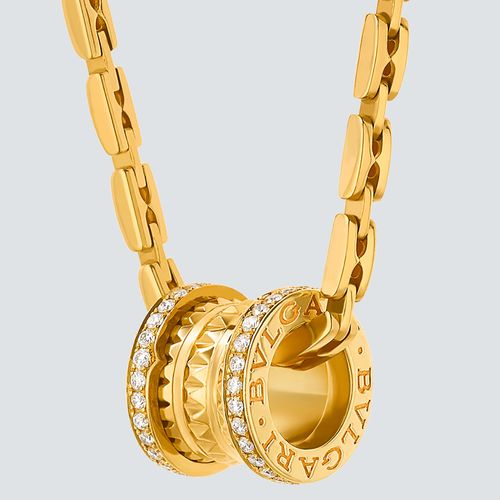 Bulgari Collar B.ZERO1 con Pavé de Diamantes en Oro Amarillo