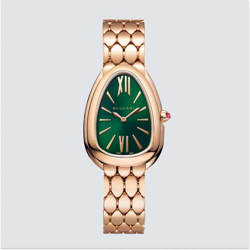 Bulgari Reloj Serpenti Seduttori en Oro Rosa Dial Verde  33 mm Bulgari Reloj Serpenti Seduttori en Oro Rosa Dial Verde 33 mm