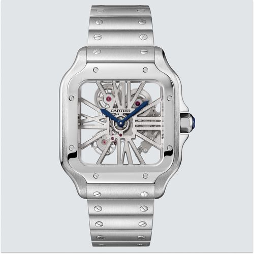 Cartier Reloj Santos de Cartier Skeleton Acero 39,8 mm