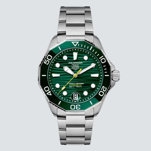 Reloj Tag Heuer Aquaracer Professional 300 Date Acero Verde 42 mm