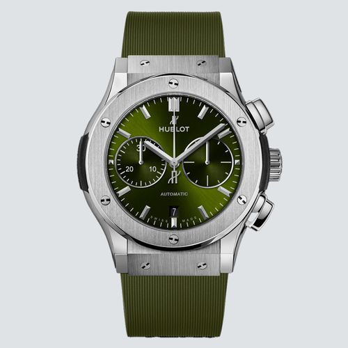 Hublot-Reloj-Classic-Fusion-Cronografo-Titanium-Green-45-mm-1